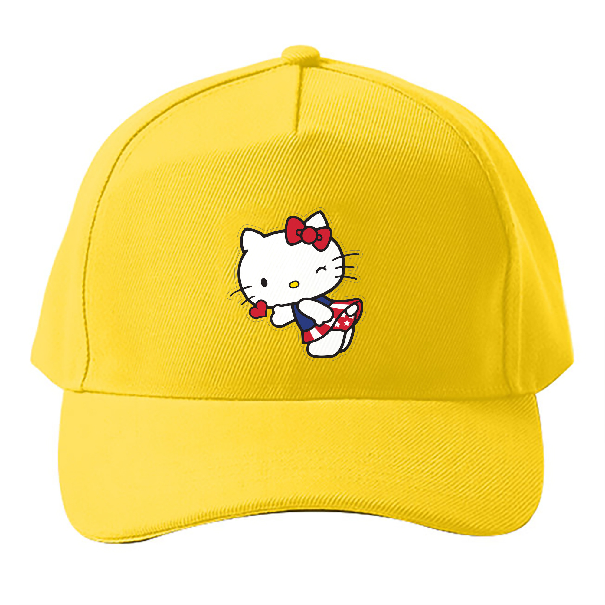 （画像用） Hello Kitty ハローキティ ベースボールキャップ 綿100％ 男女兼用 帽子 スポーツ